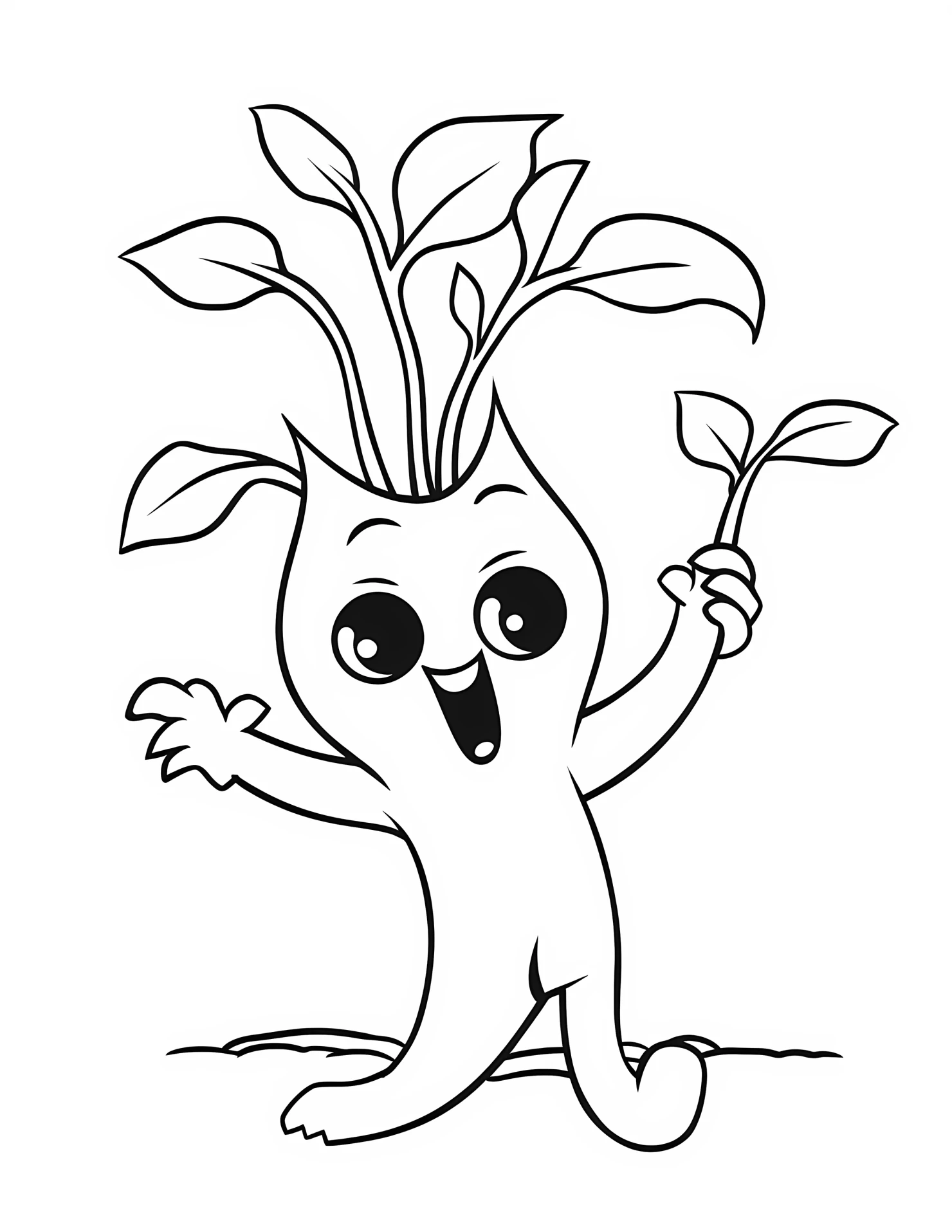 Trumpet for kids coloring page on white color background #33176