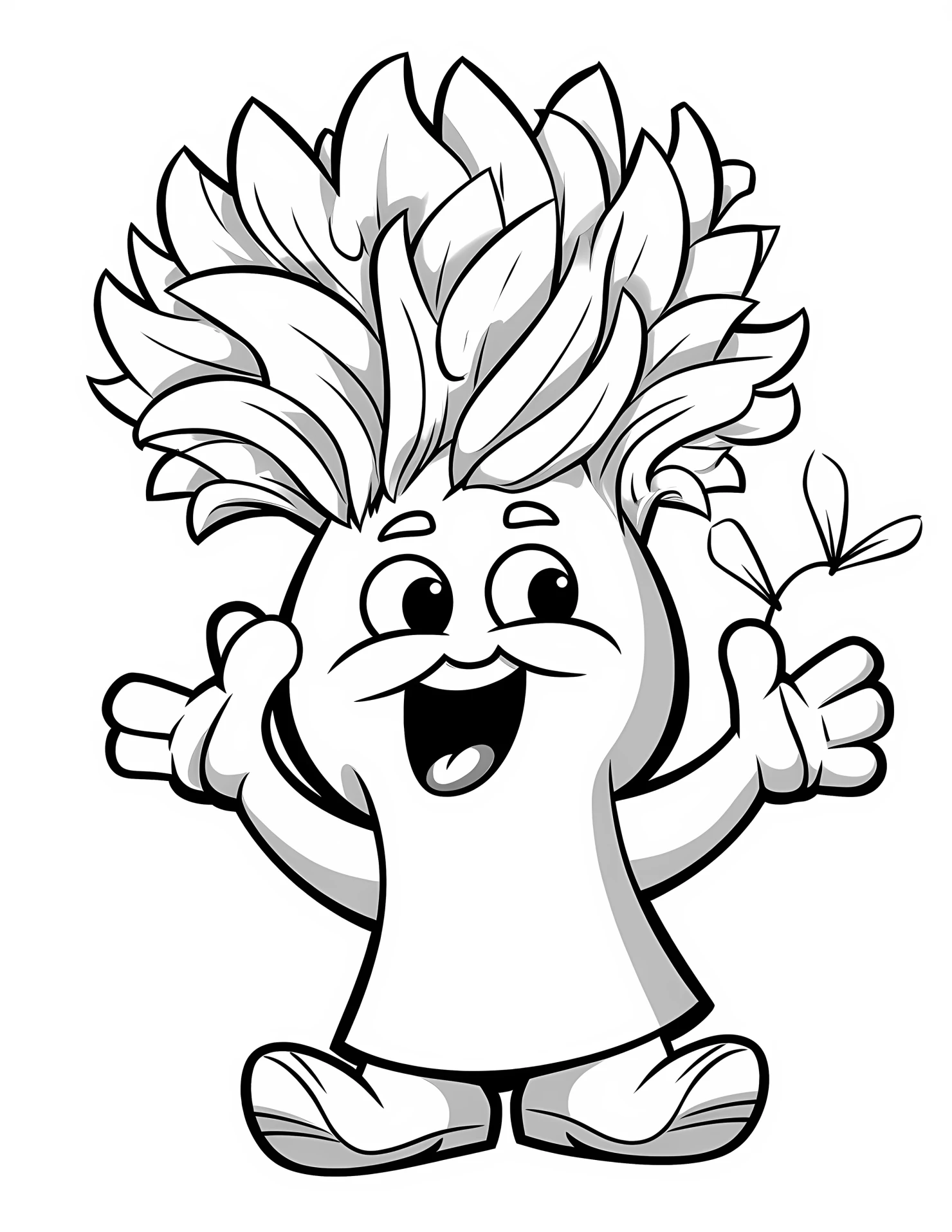 Trumpet for kids coloring page on white color background #33178