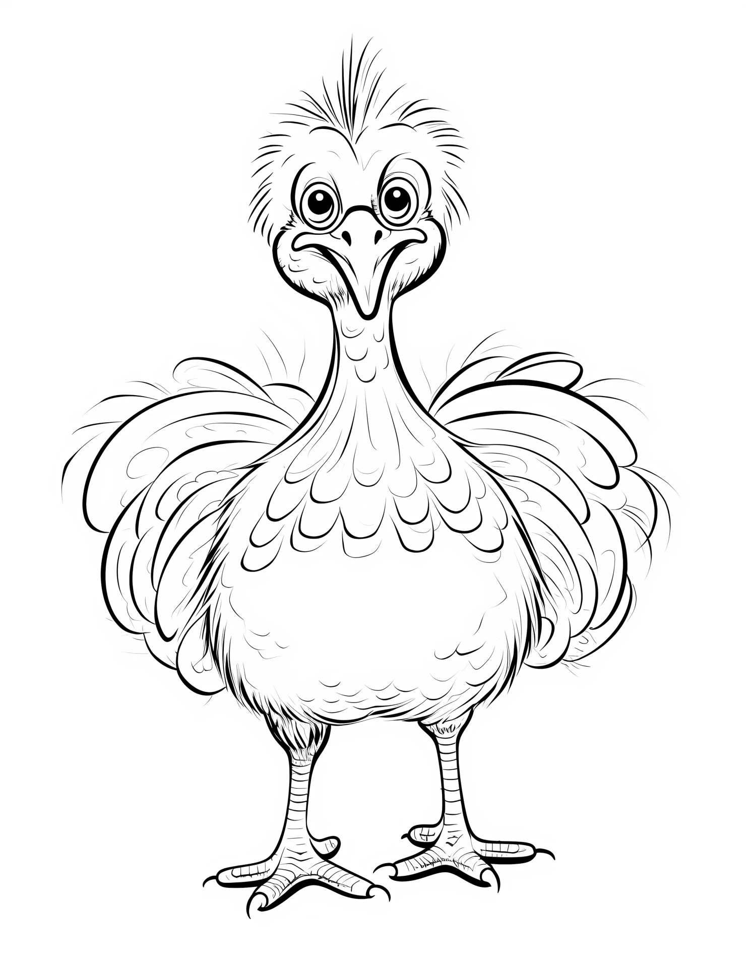 Turkey for kids coloring page on white color background #33199