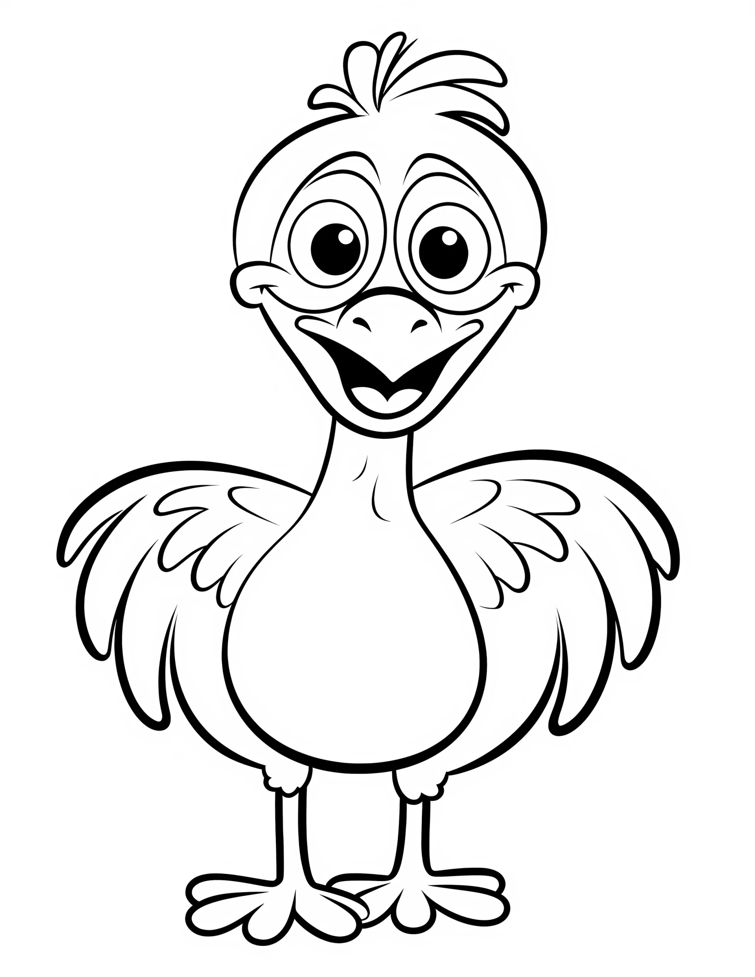 Turkey for kids coloring page on white color background #33200