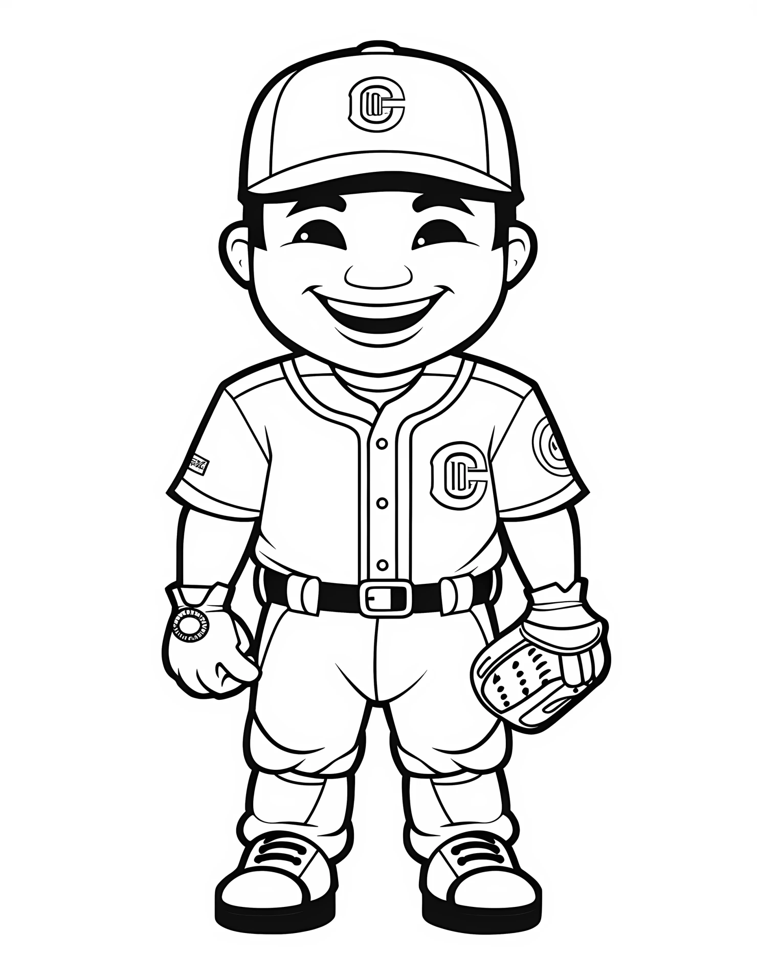 Umpire for kids coloring page on white color background #33219