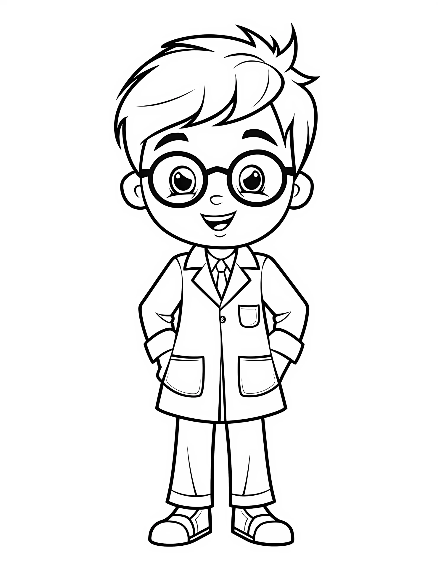 Uniform for kids coloring page on white color background #33224