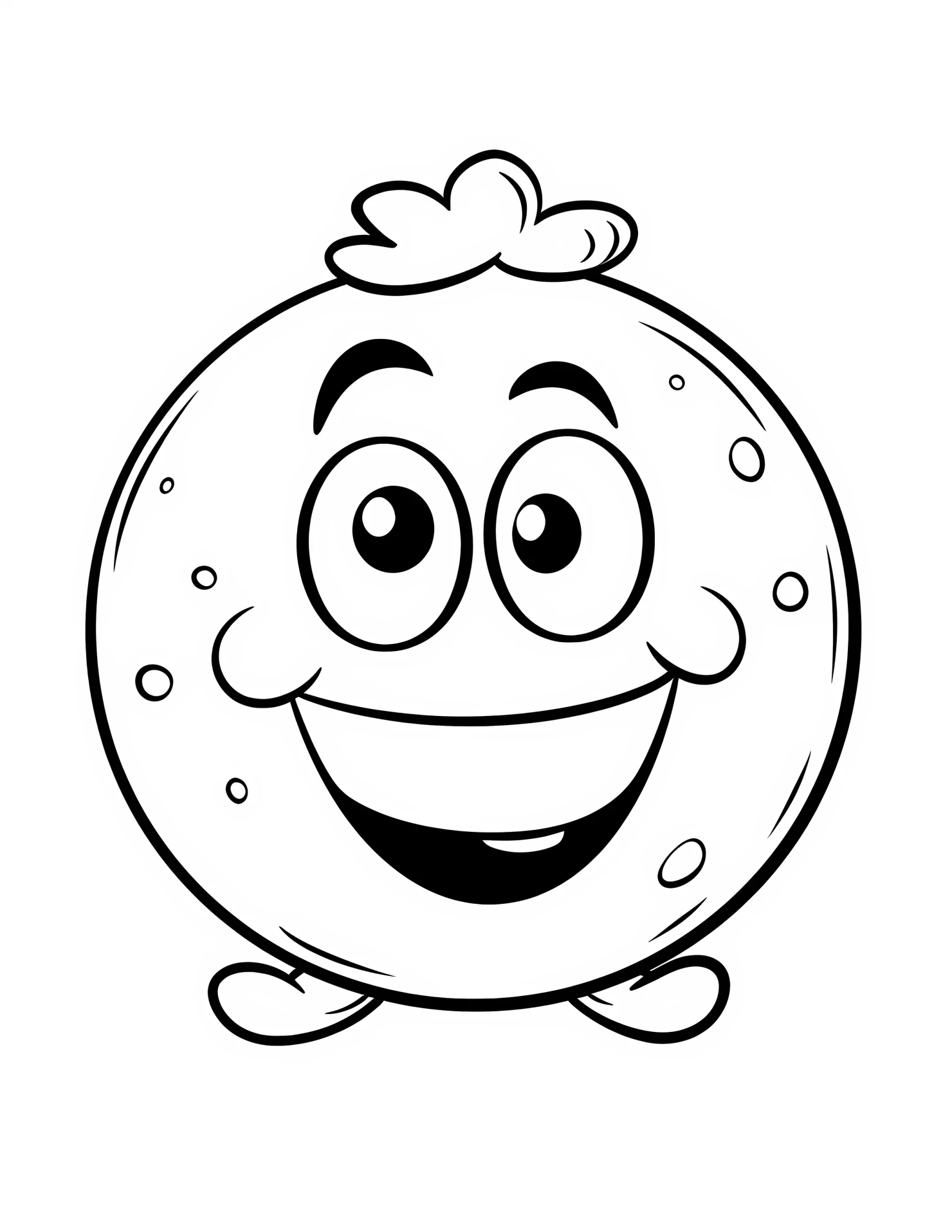 Uranus for kids coloring page on white color background #33234