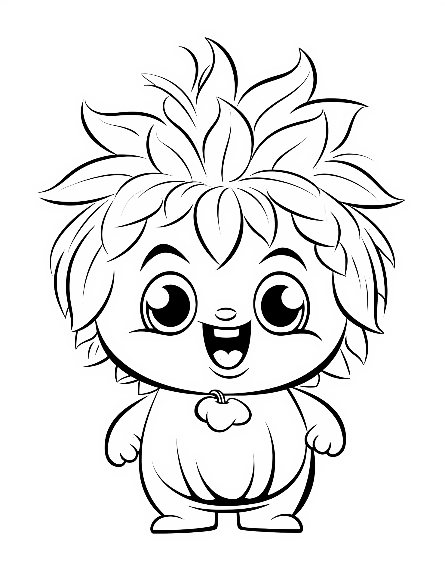 Watermelon for kids coloring page on white color background #33302