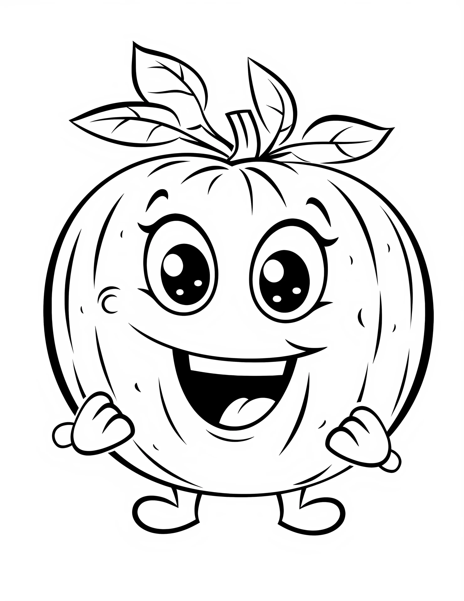 Watermelon for kids coloring page on white color background #33303