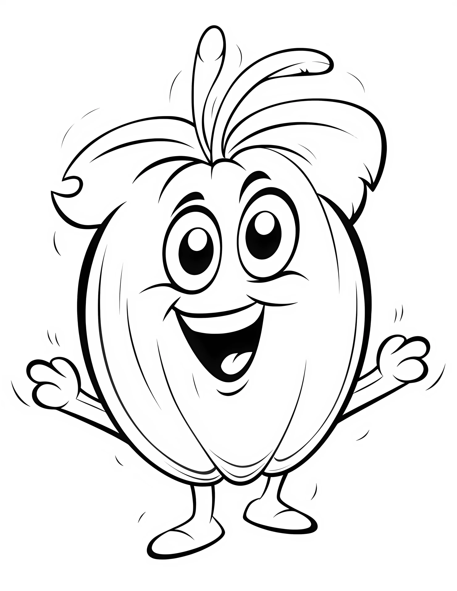 Watermelon for kids coloring page on white color background #33304