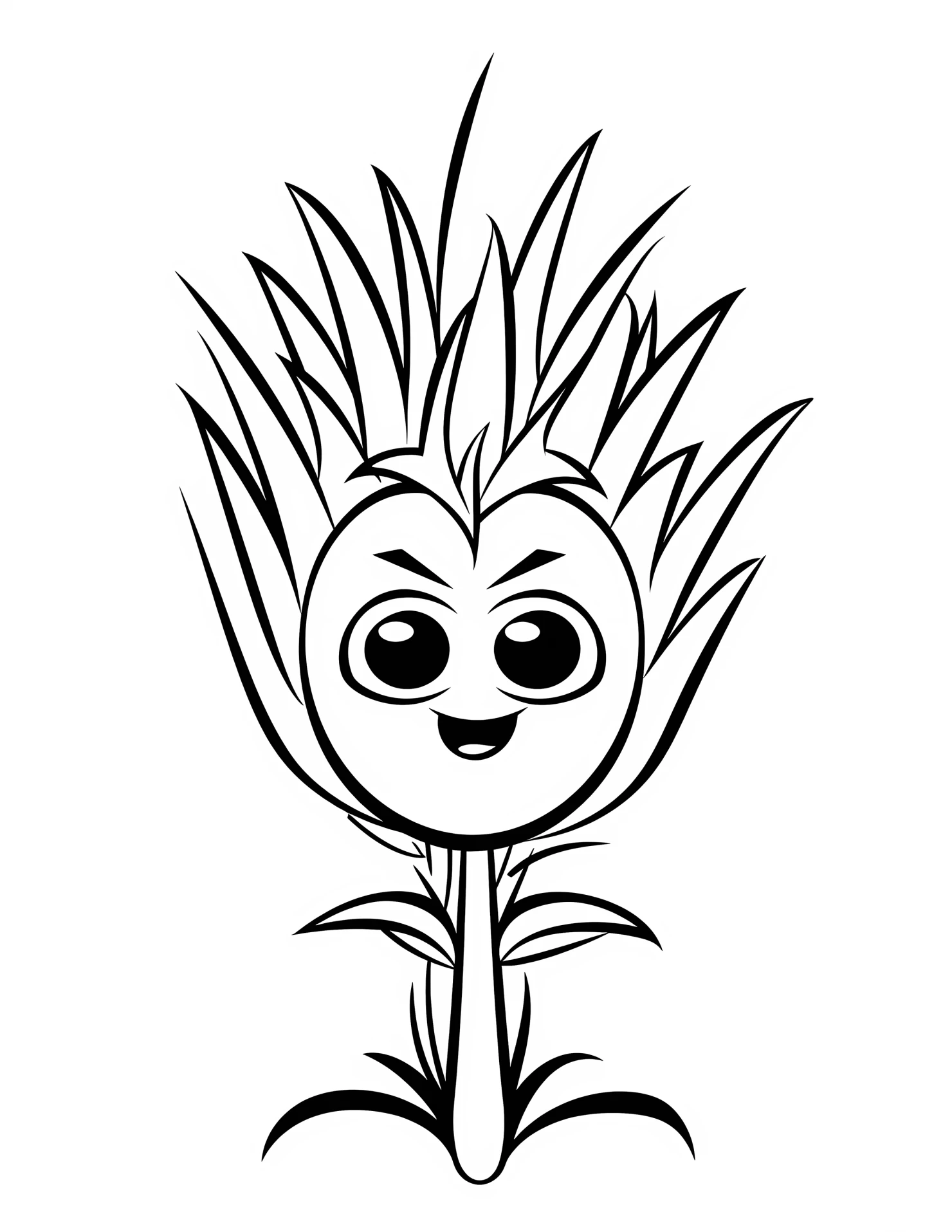 Wheat for kids coloring page on white color background #33317