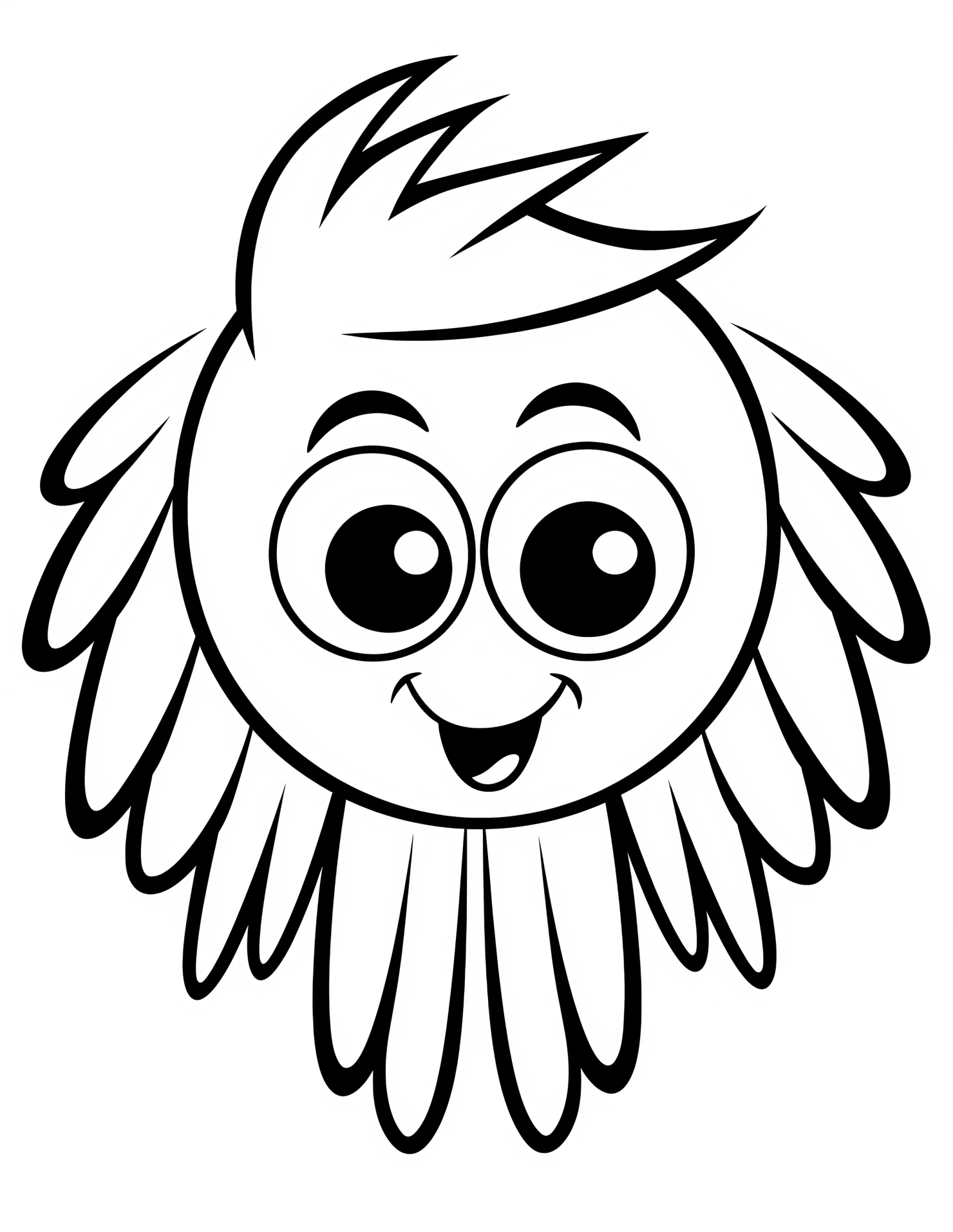 Wing for kids coloring page on white color background #33341