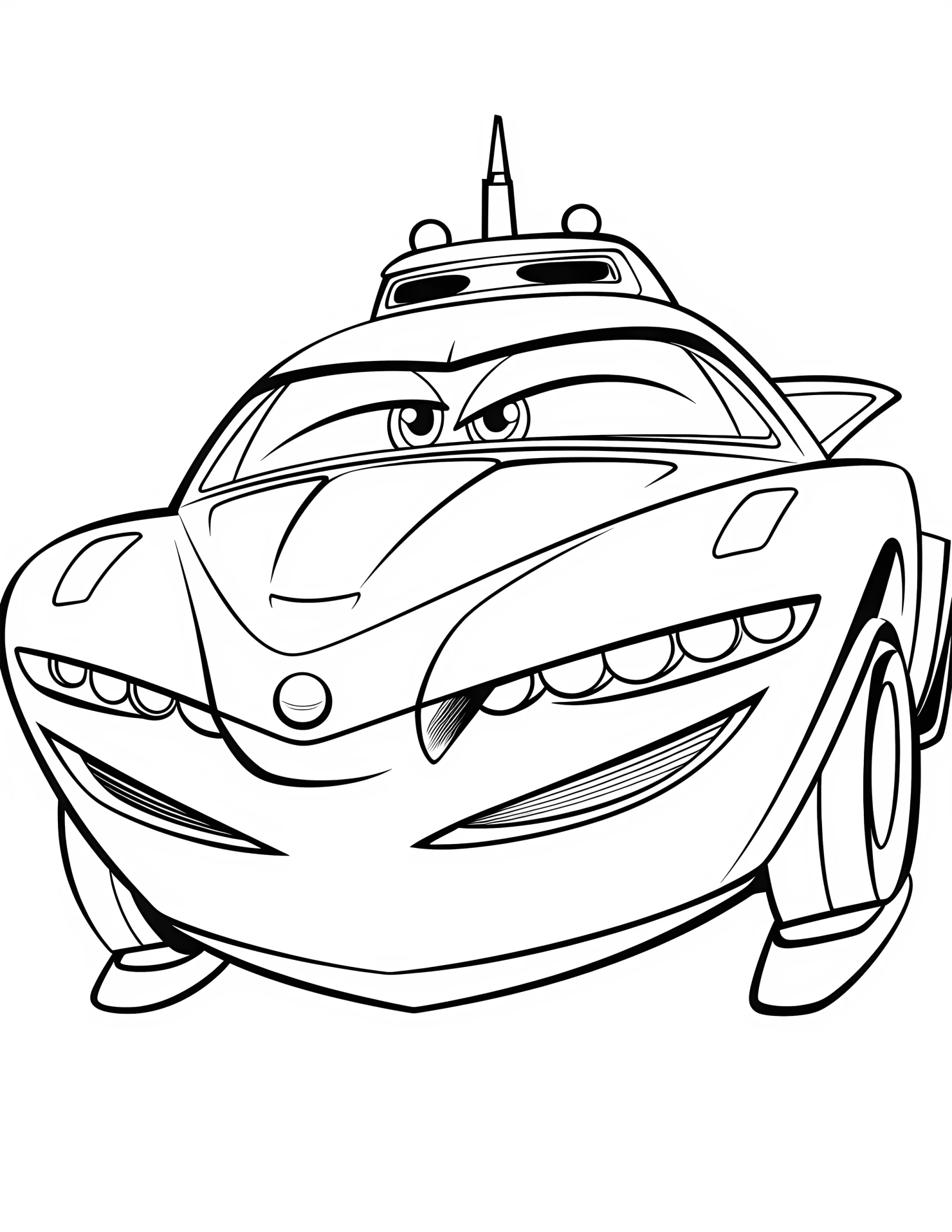 Yacht for kids coloring page on white color background #33374