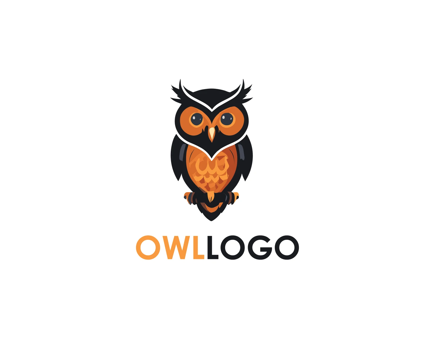 Owl customizable logo design #33428