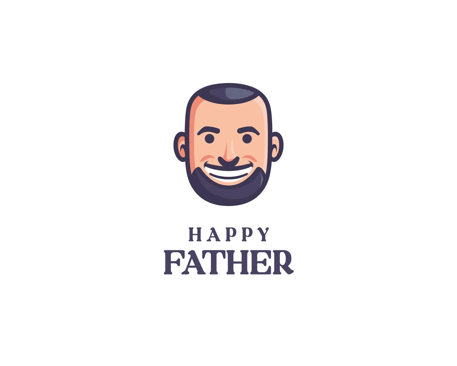 Happy father customizable logo design #33482