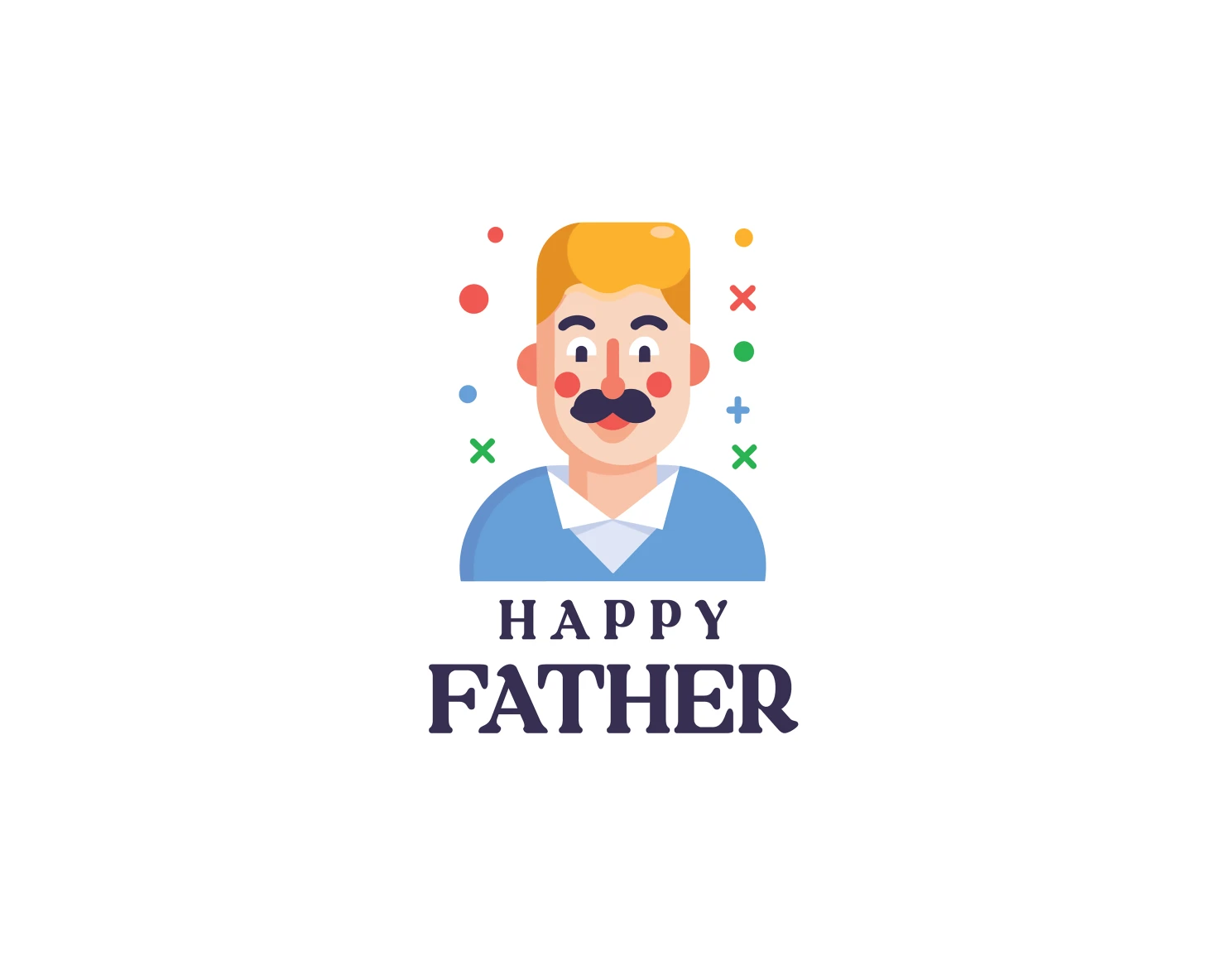 Happy father customizable logo design #33483