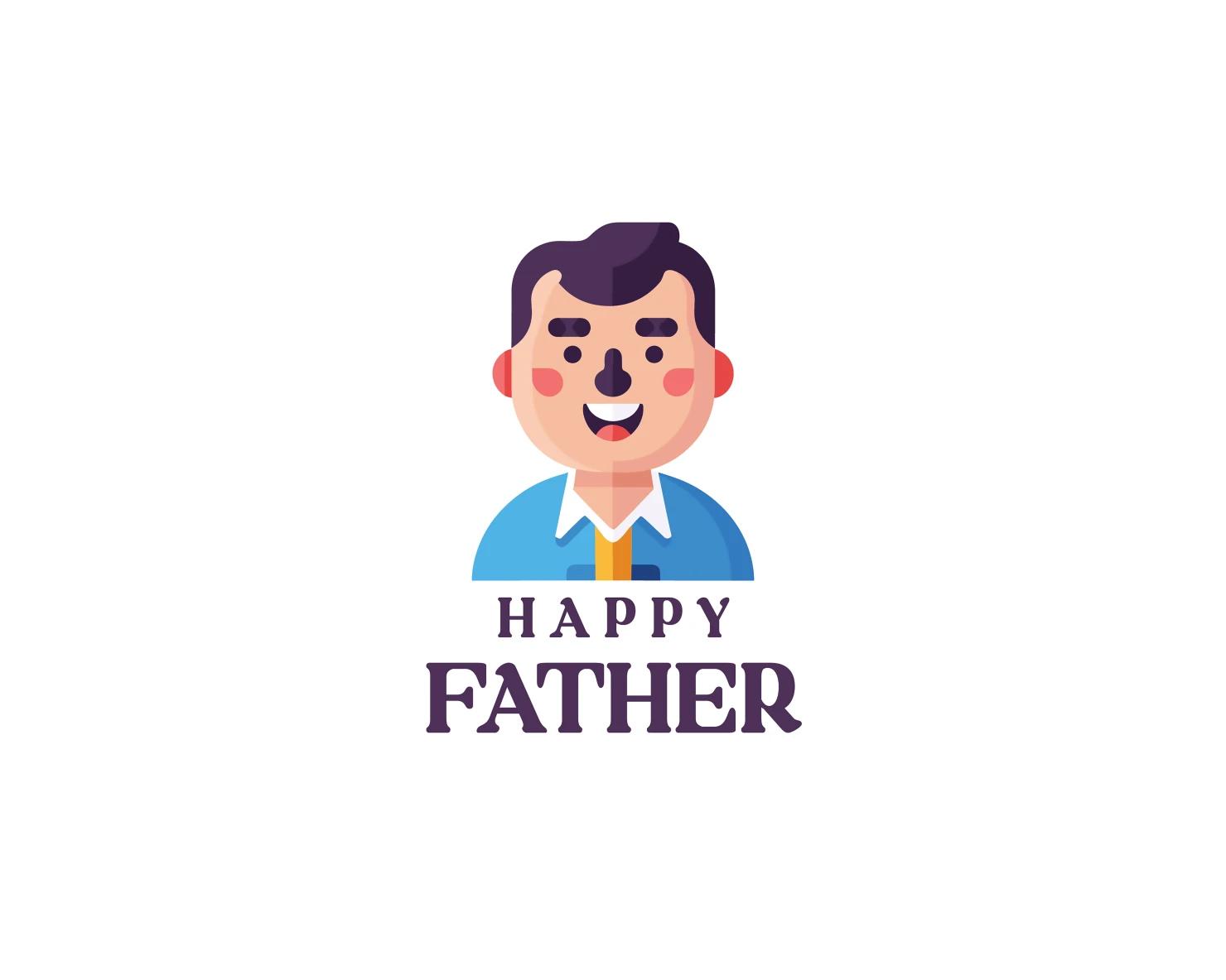 Happy father customizable logo design #33488