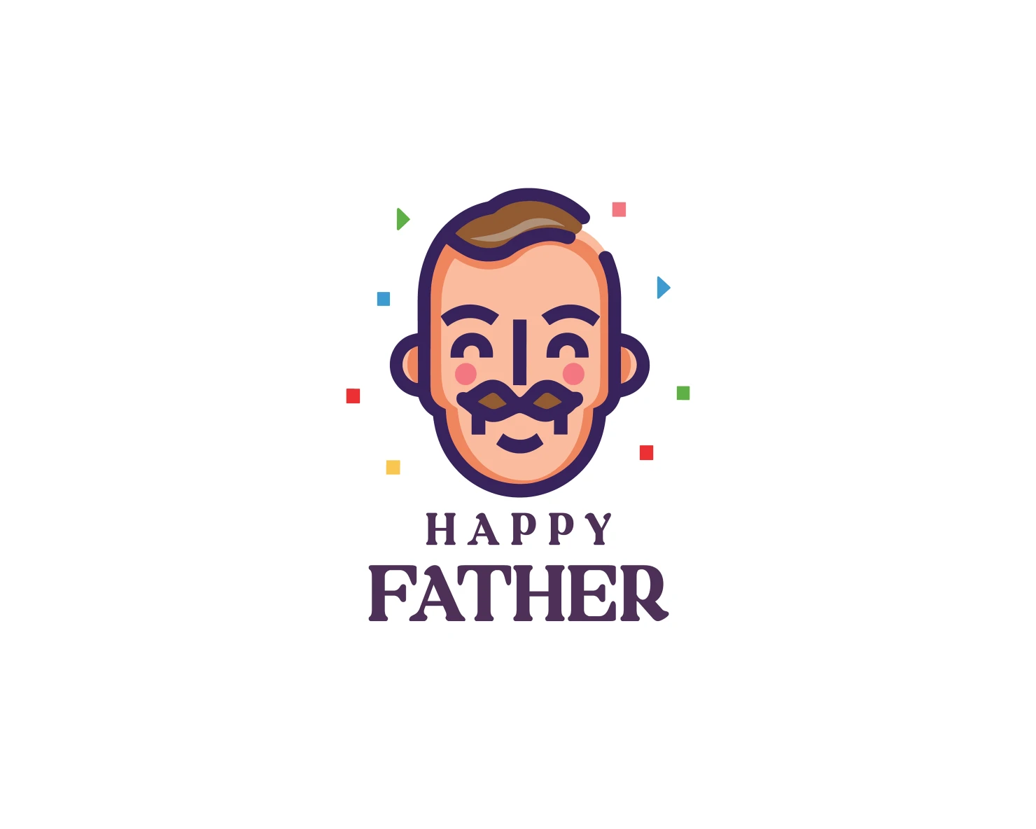 Happy father customizable logo design #33492