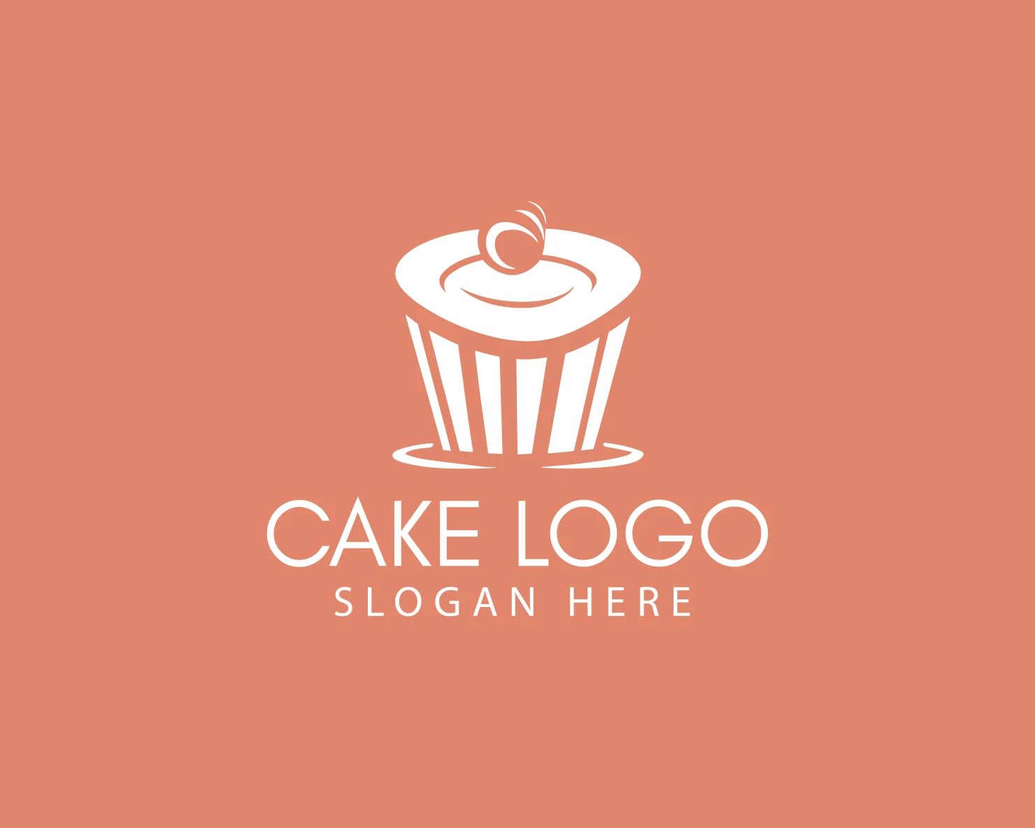 Cake customizable logo design #33503