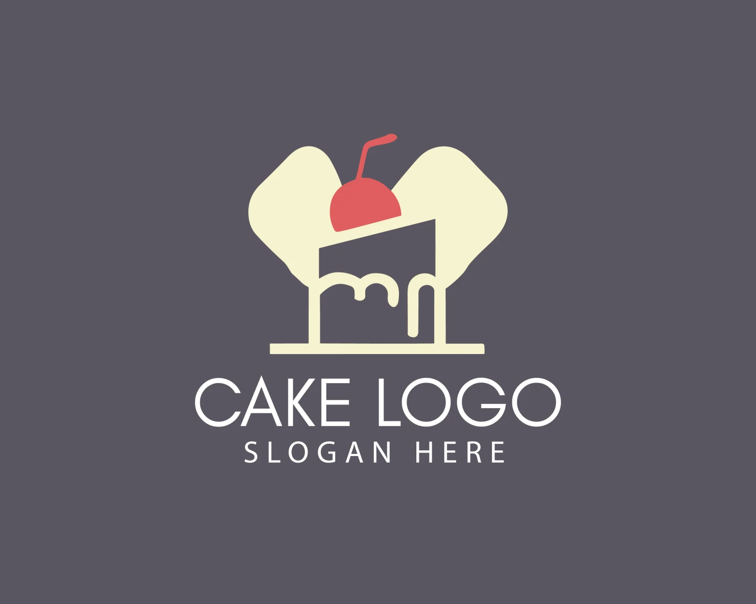 Cake customizable logo design #33504