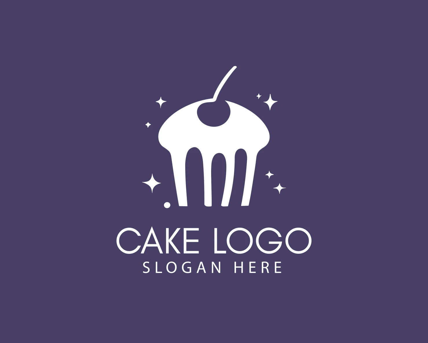 Cake customizable logo design #33505
