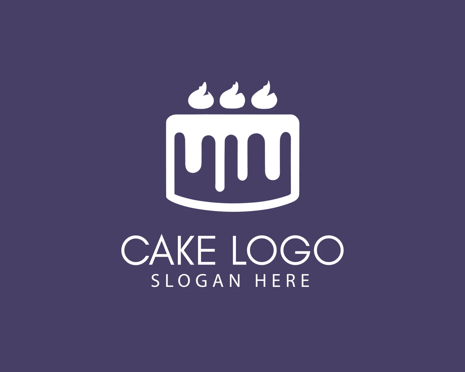 Cake customizable logo design #33507