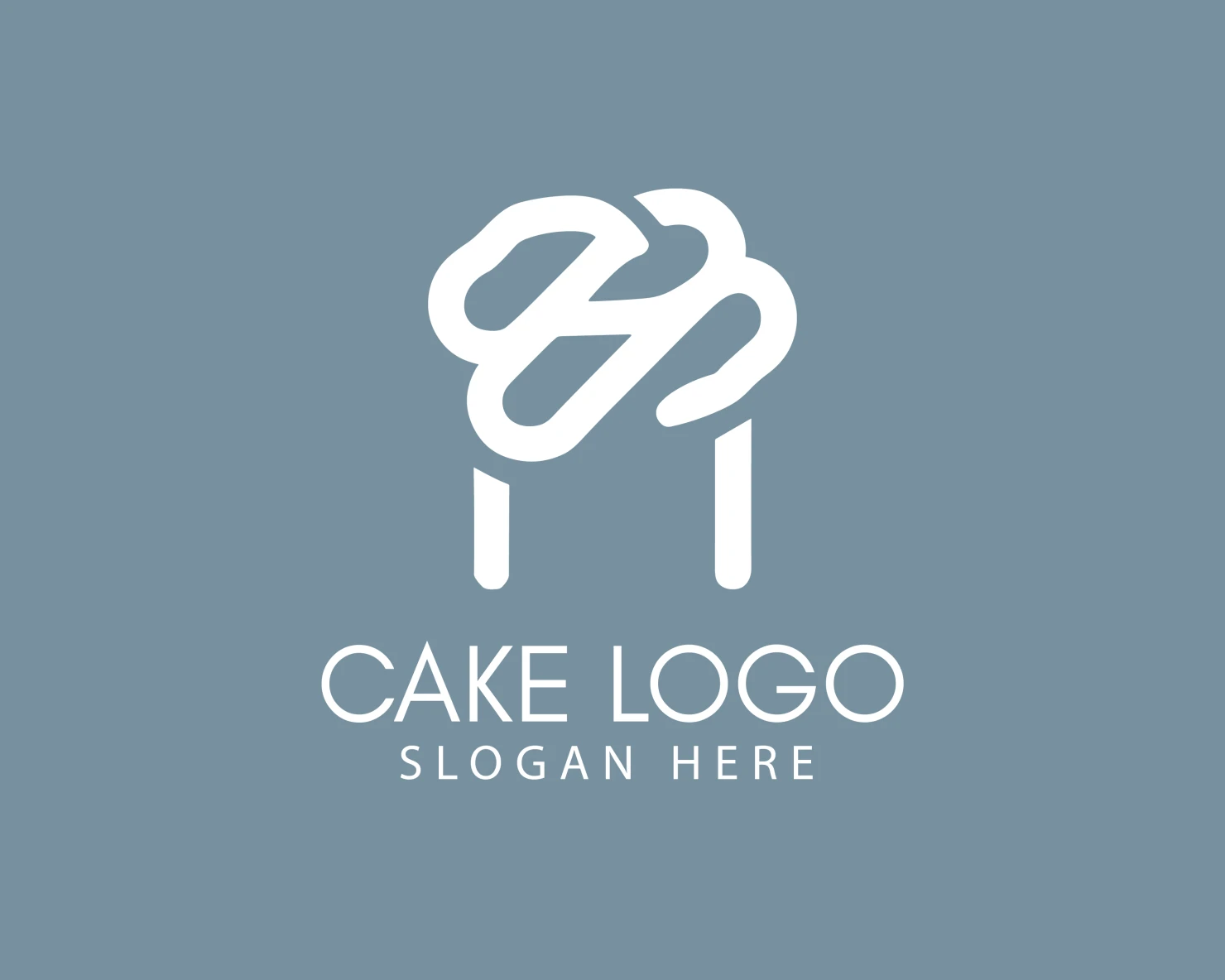 Cake customizable logo design #33508