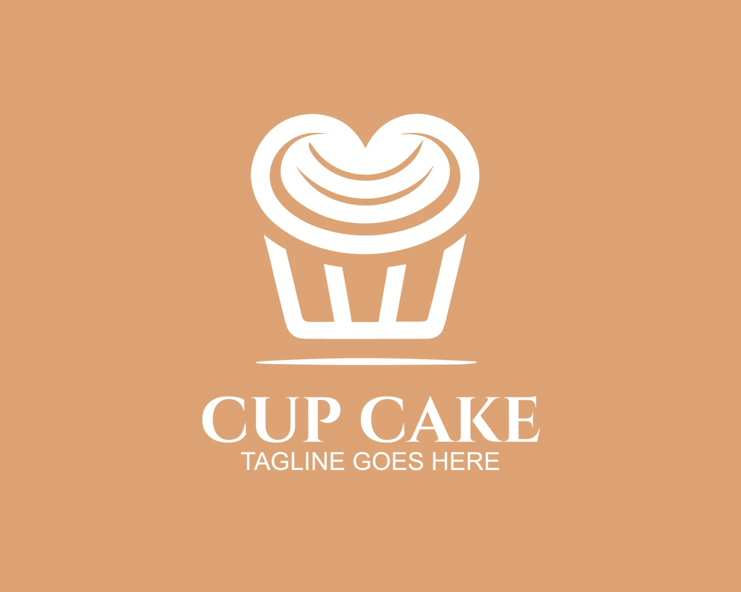 Cup cake customizable logo design #33514