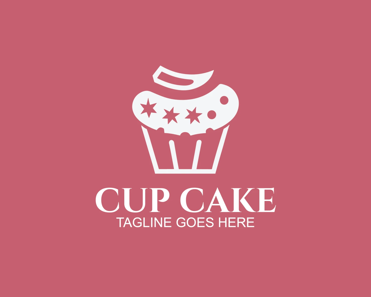 Cup cake customizable logo design #33516
