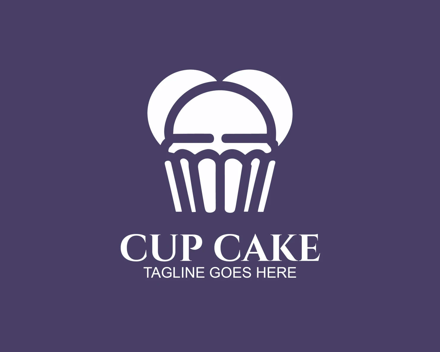 Cup cake customizable logo design #33518