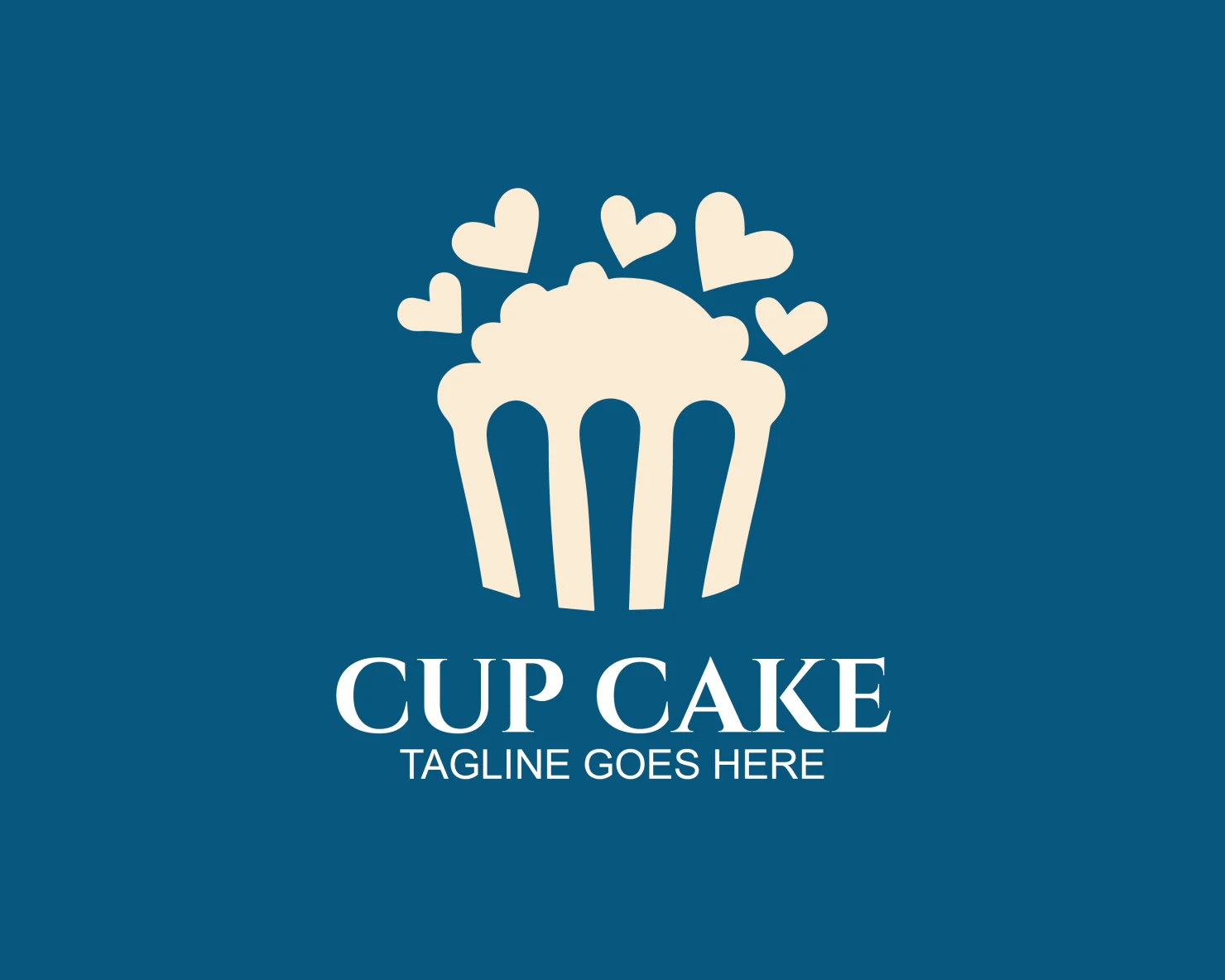 Cup cake customizable logo design #33519