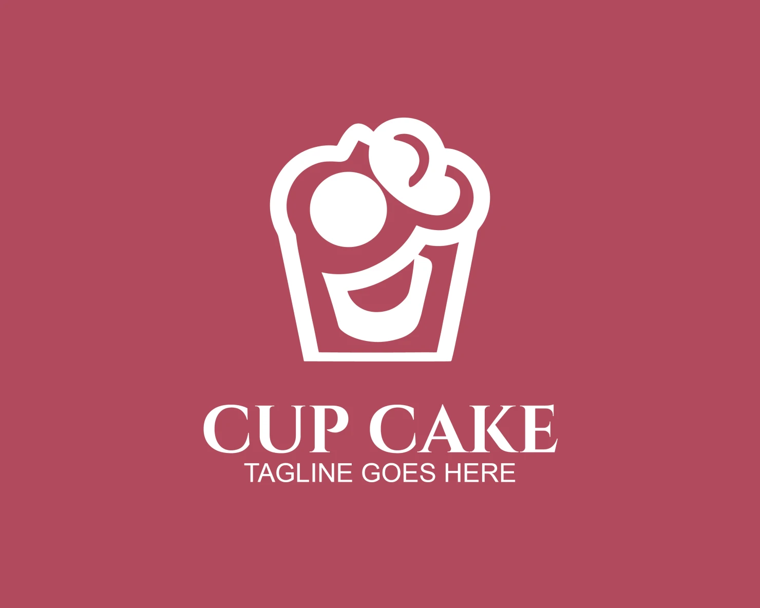 Cup cake customizable logo design #33521