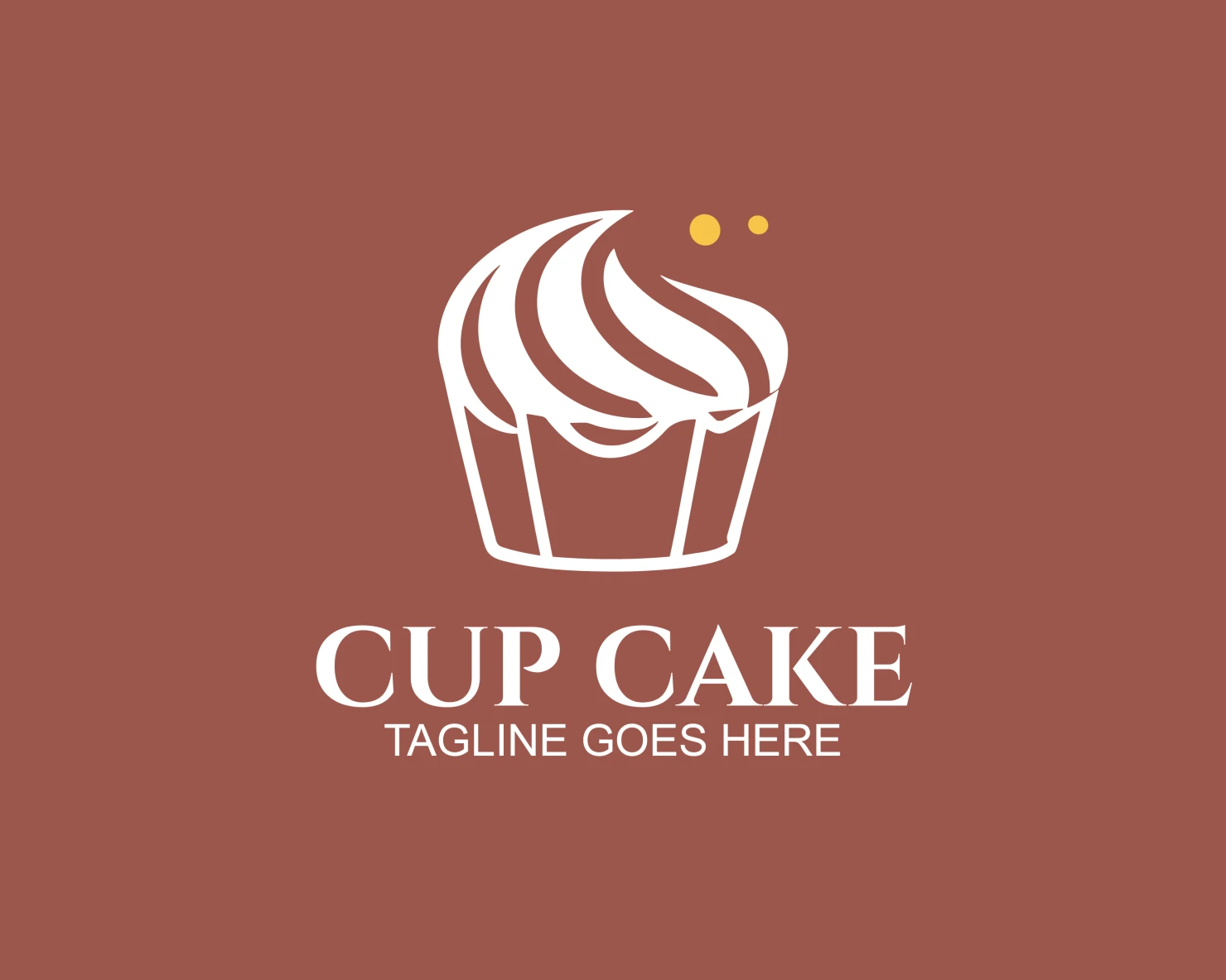Cup cake customizable logo design #33522