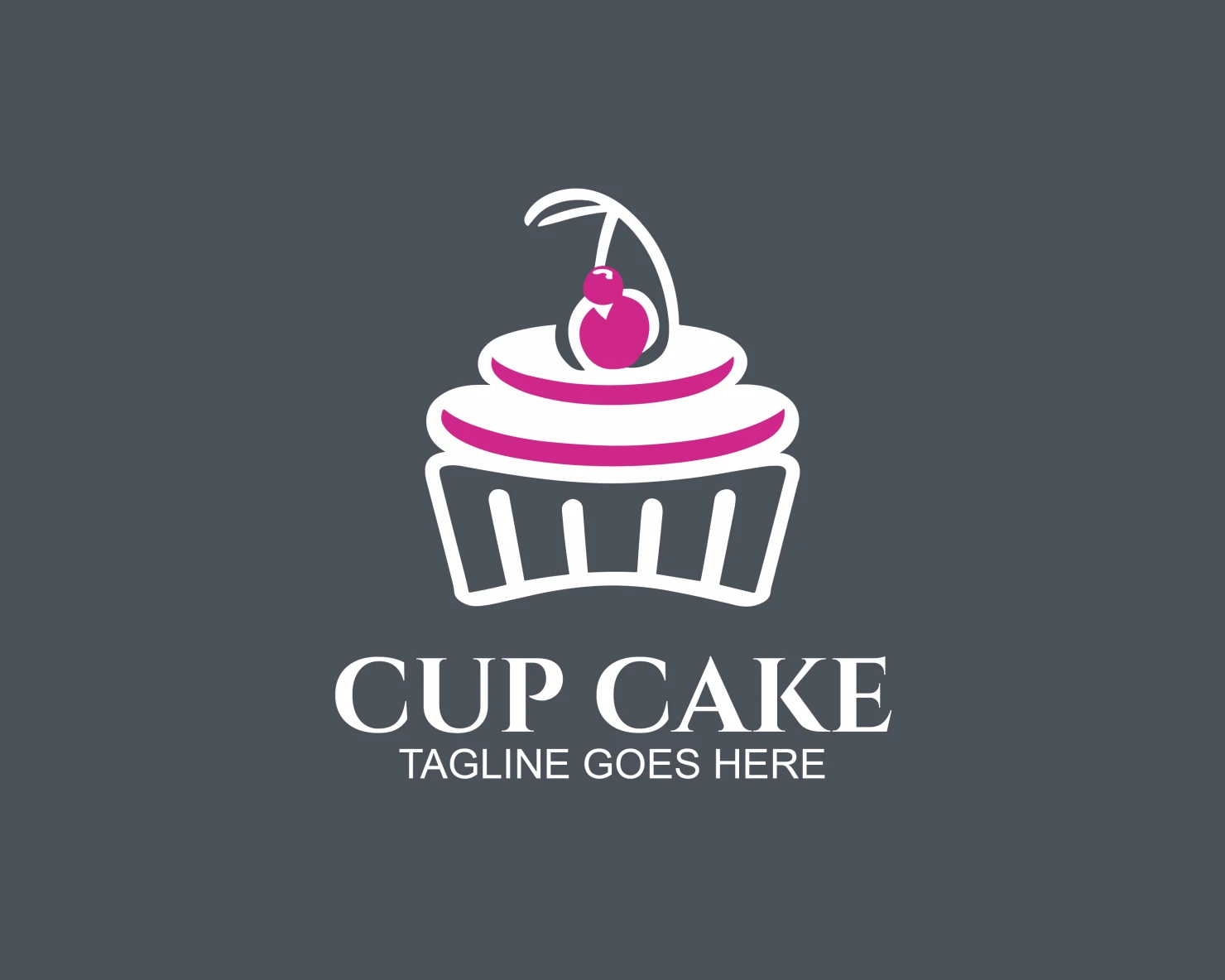 Cup cake customizable logo design #33523