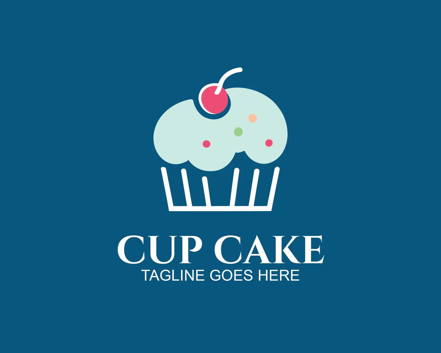 Cup cake customizable logo design #33524