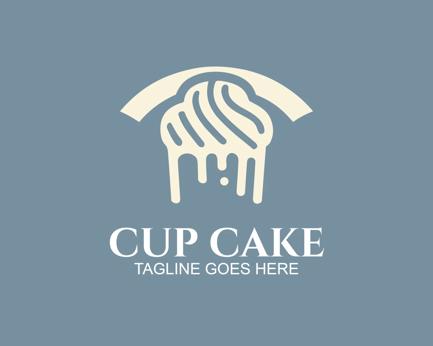 Cup cake customizable logo design #33526