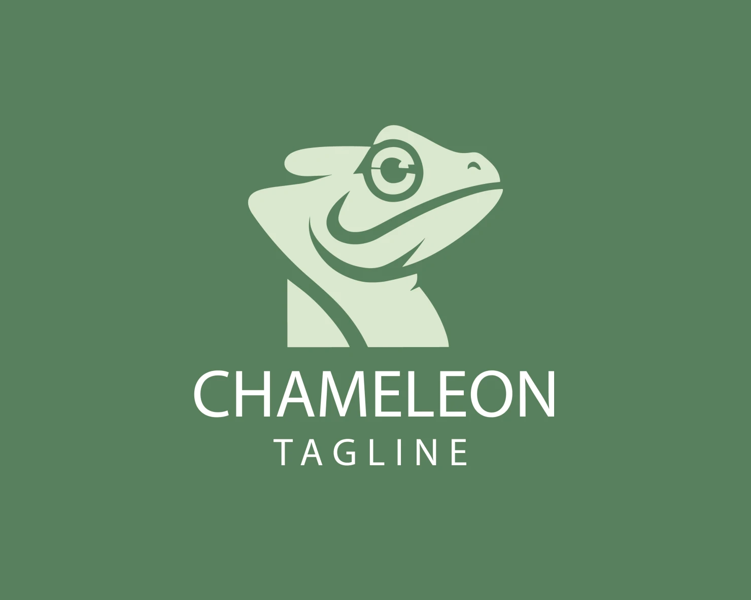 Chameleon customizable logo design #33530