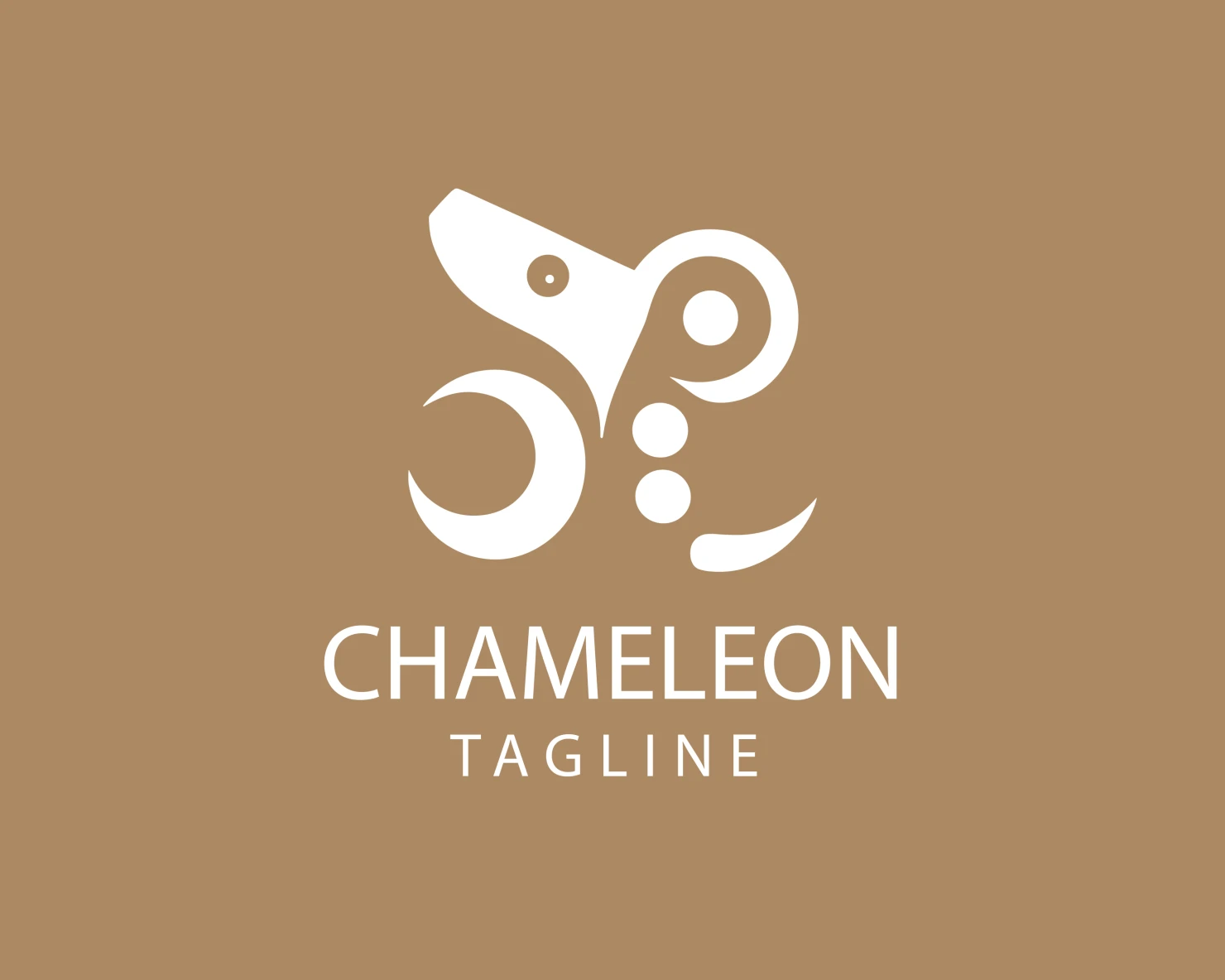 Chameleon customizable logo design #33532