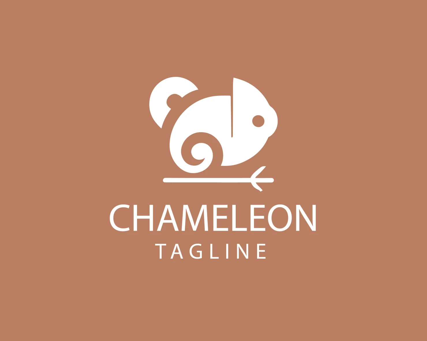 Chameleon customizable logo design #33534