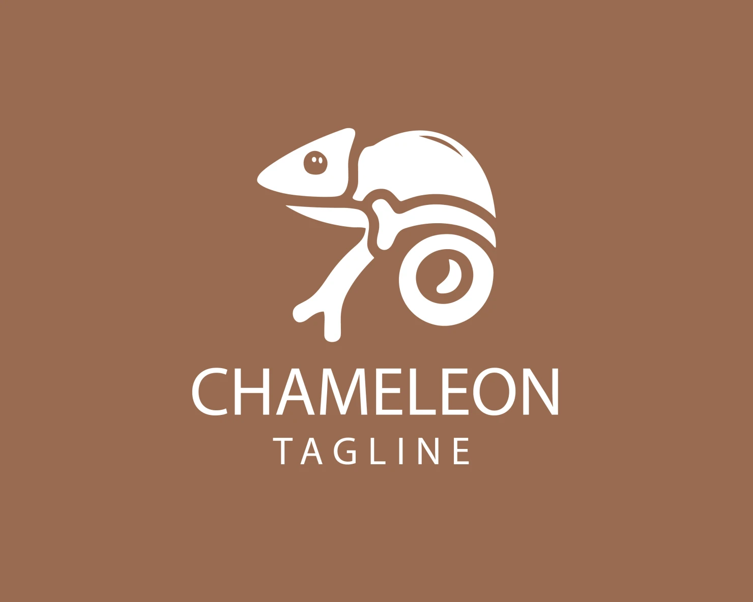 Chameleon customizable logo design #33538