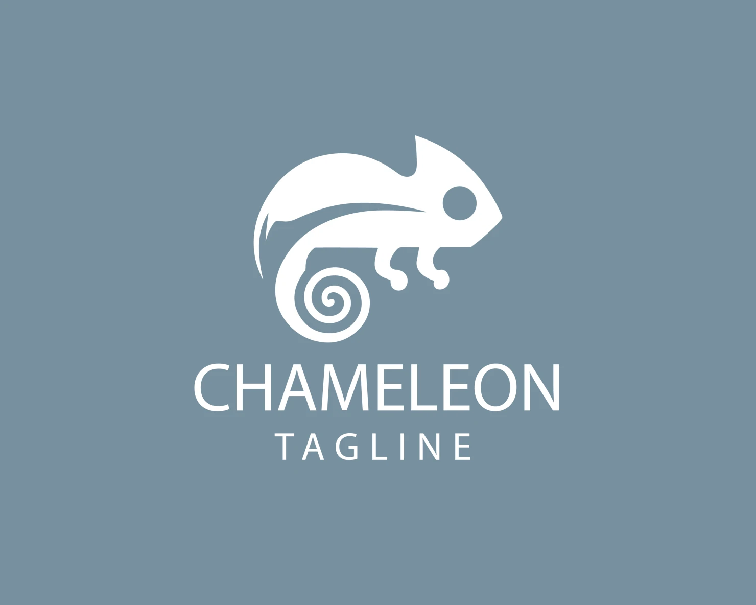 Chameleon customizable logo design #33539
