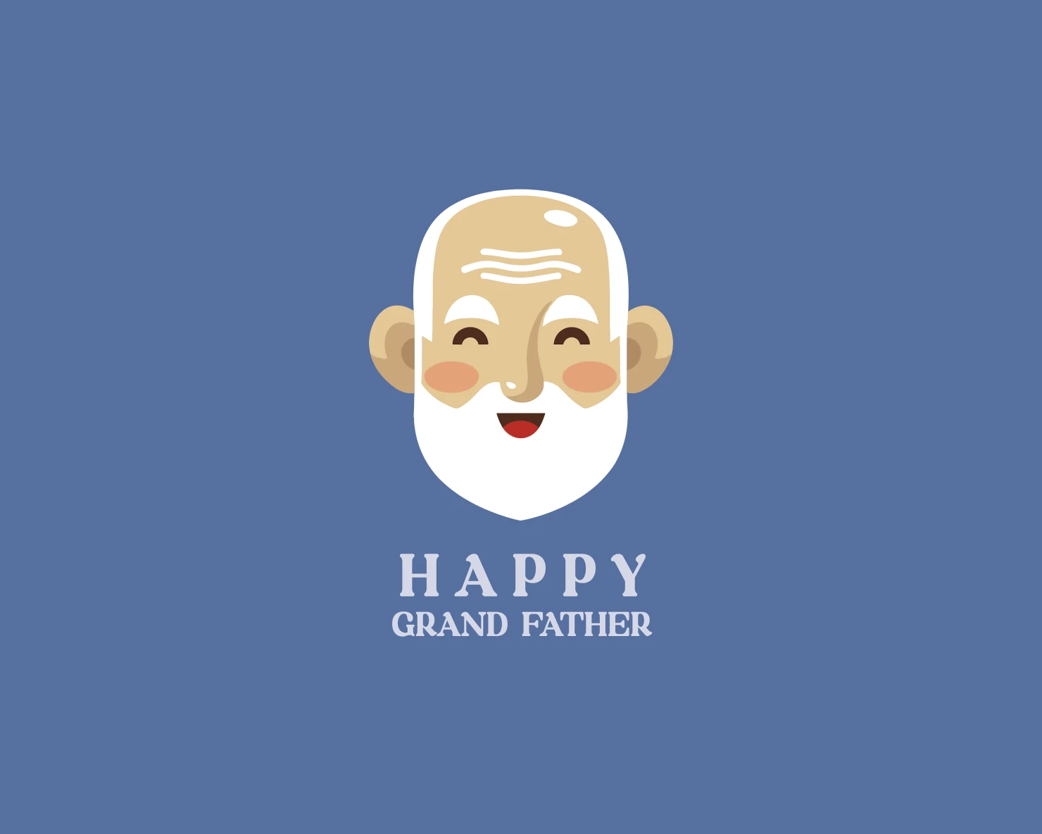 Happy grand father customizable logo design #33562