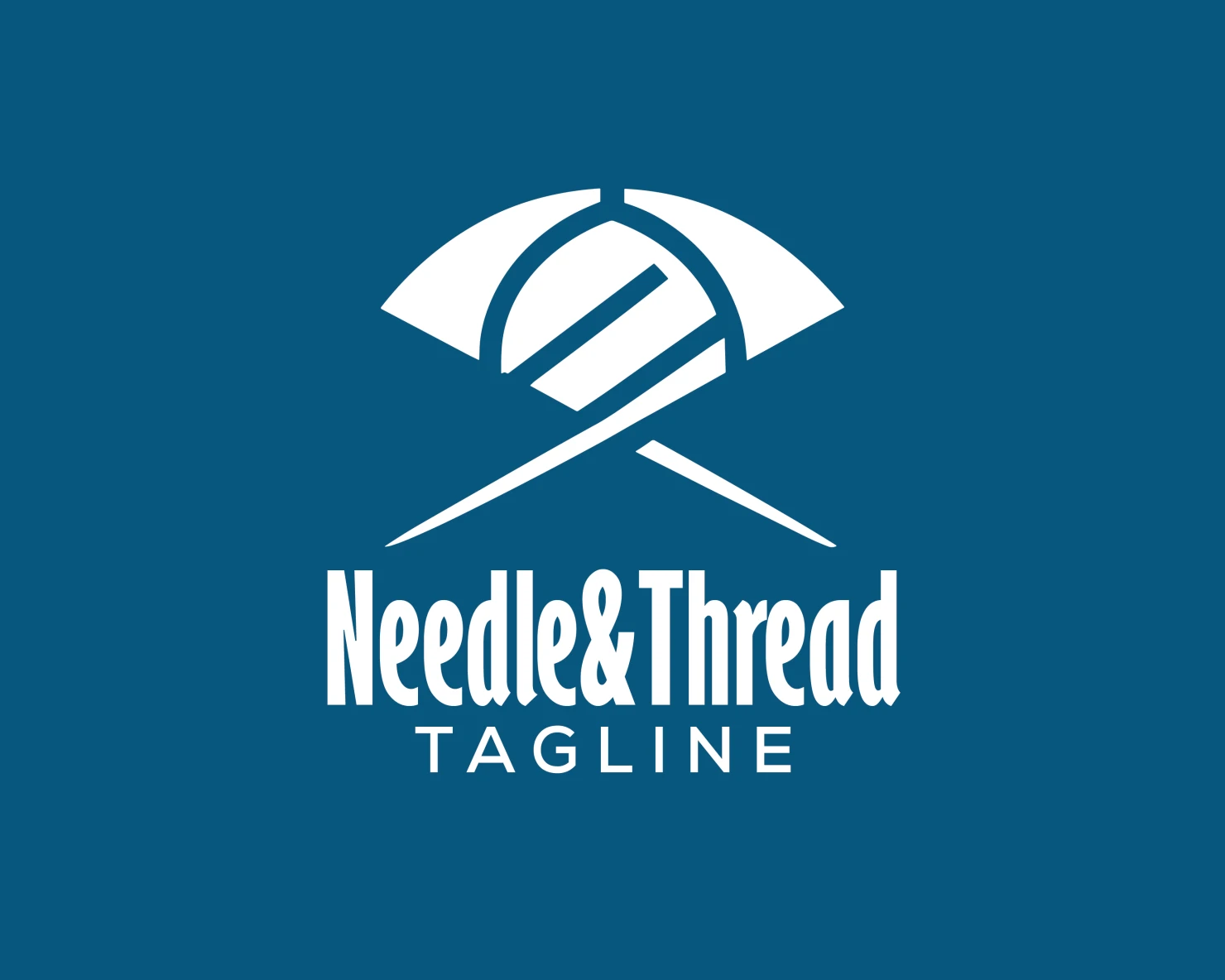 Needle and Thread customizable logo design #33578