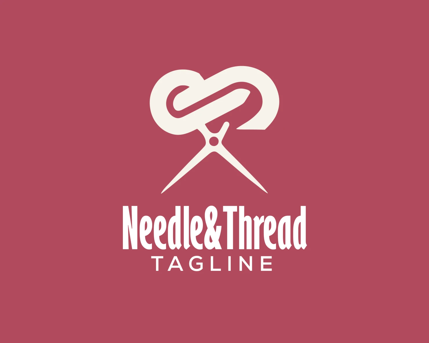 Needle and Thread customizable logo design #33579