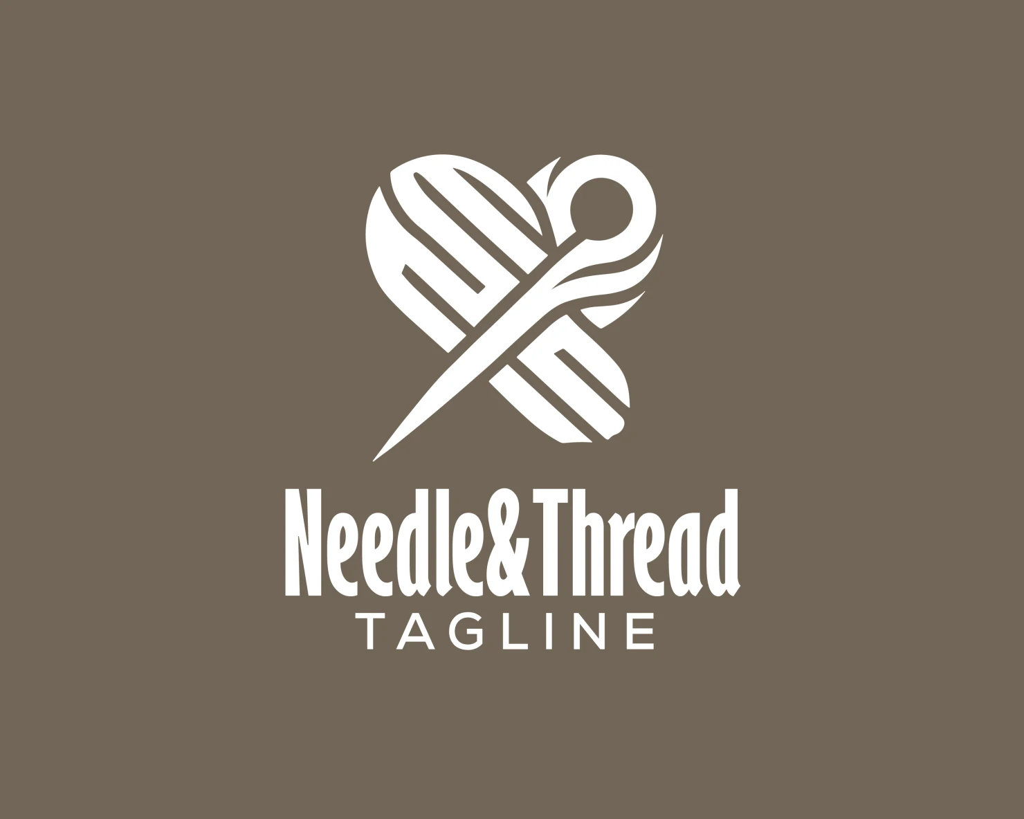 Needle and Thread customizable logo design #33582