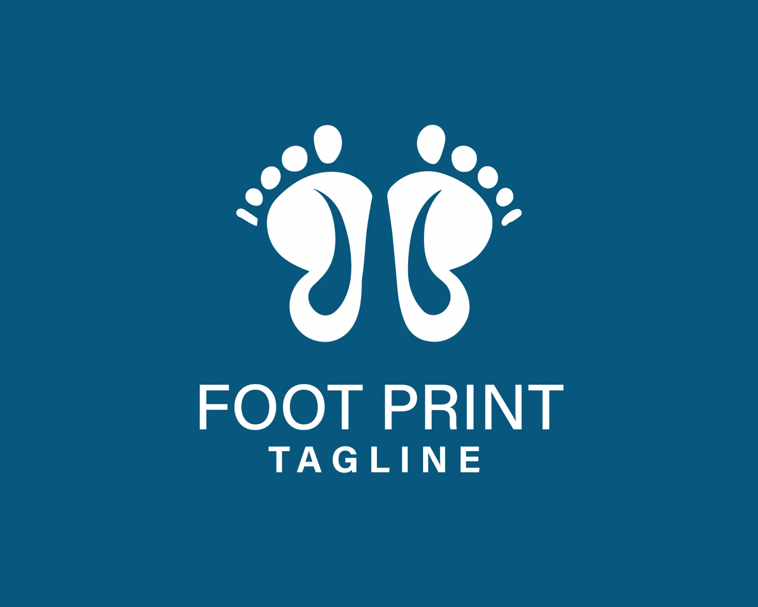 Foot print customizable logo design #33630