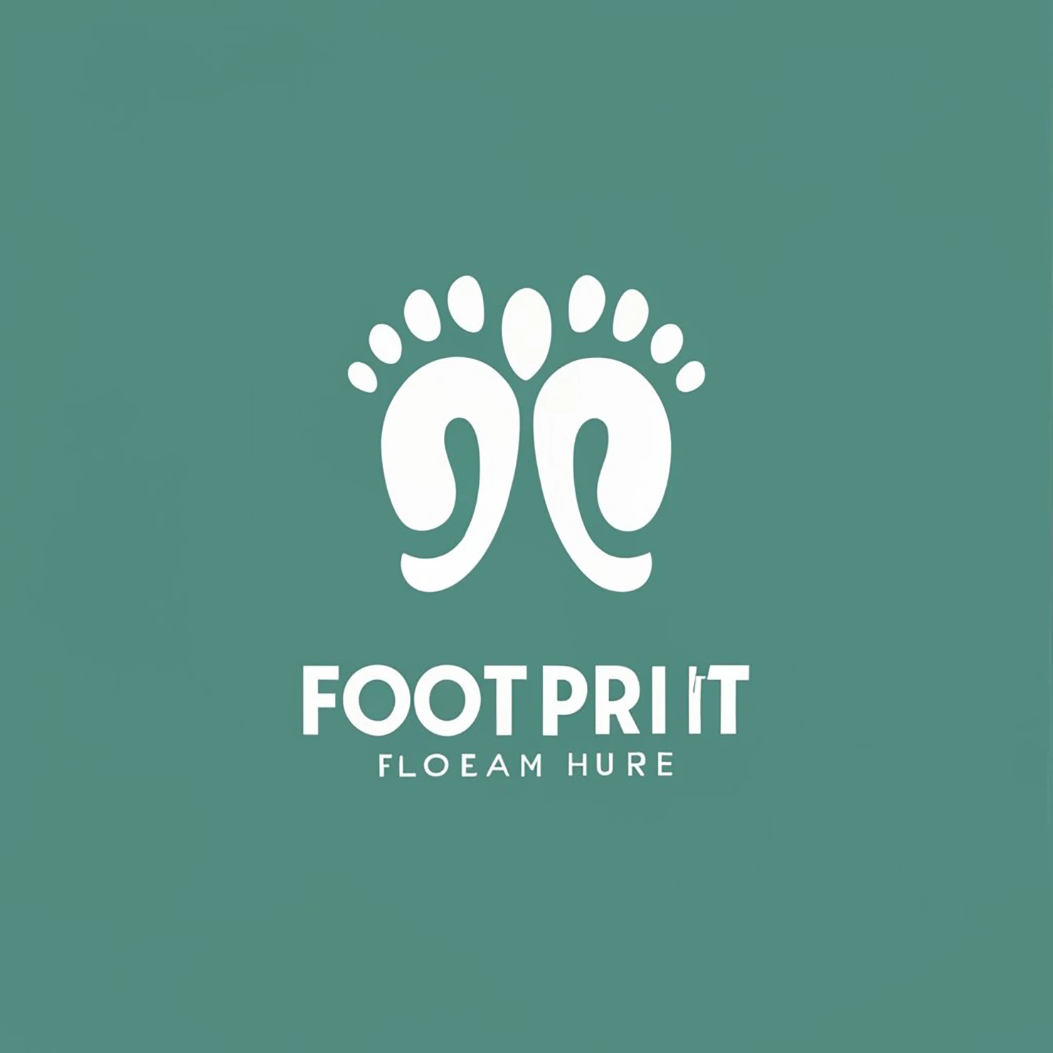 Foot print customizable logo design #33633