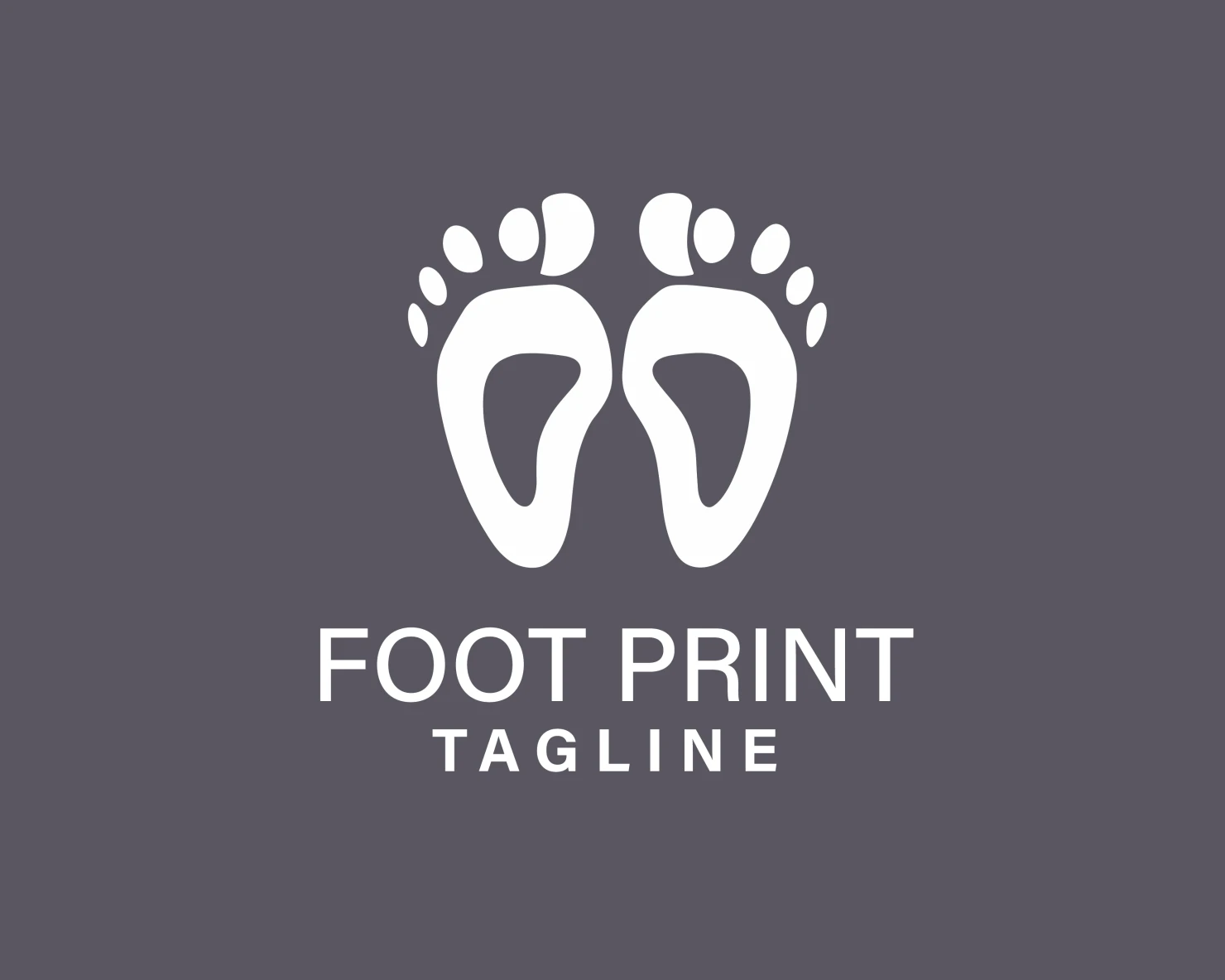 Foot print customizable logo design #33634