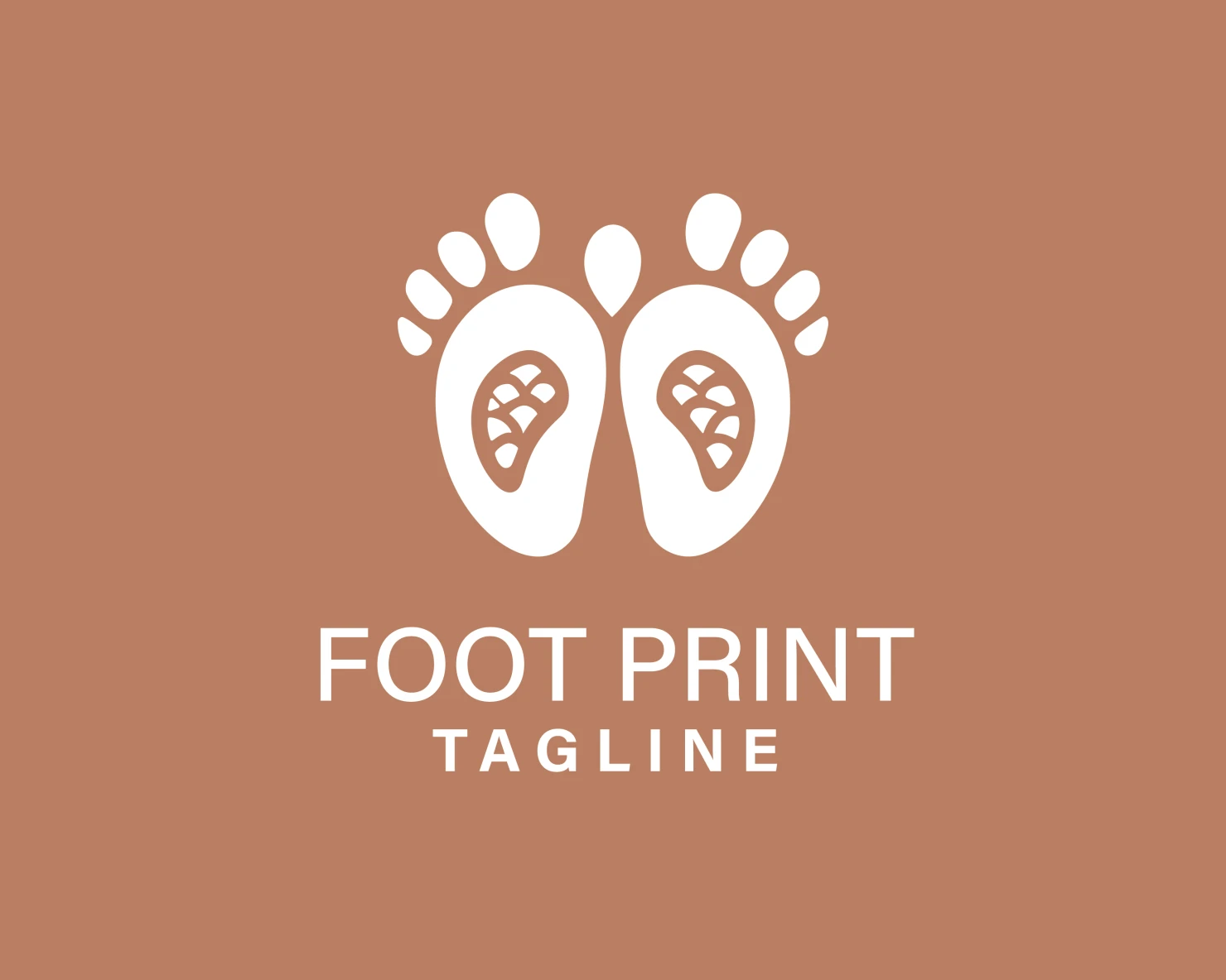 Foot print customizable logo design #33635