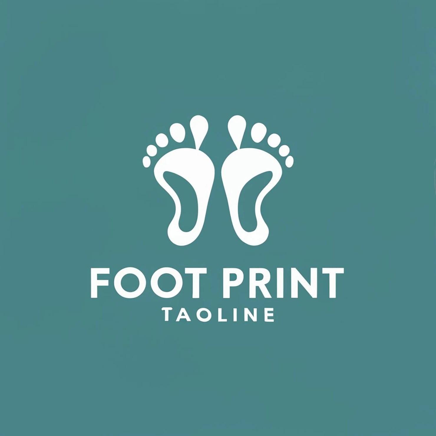 Foot print customizable logo design #33636
