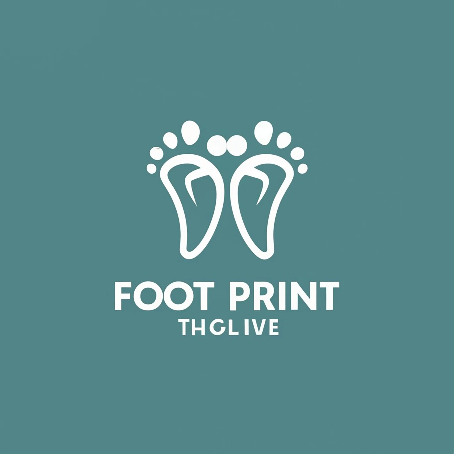Foot print customizable logo design #33637