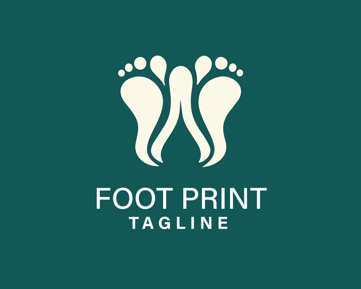 Foot print customizable logo design #33638