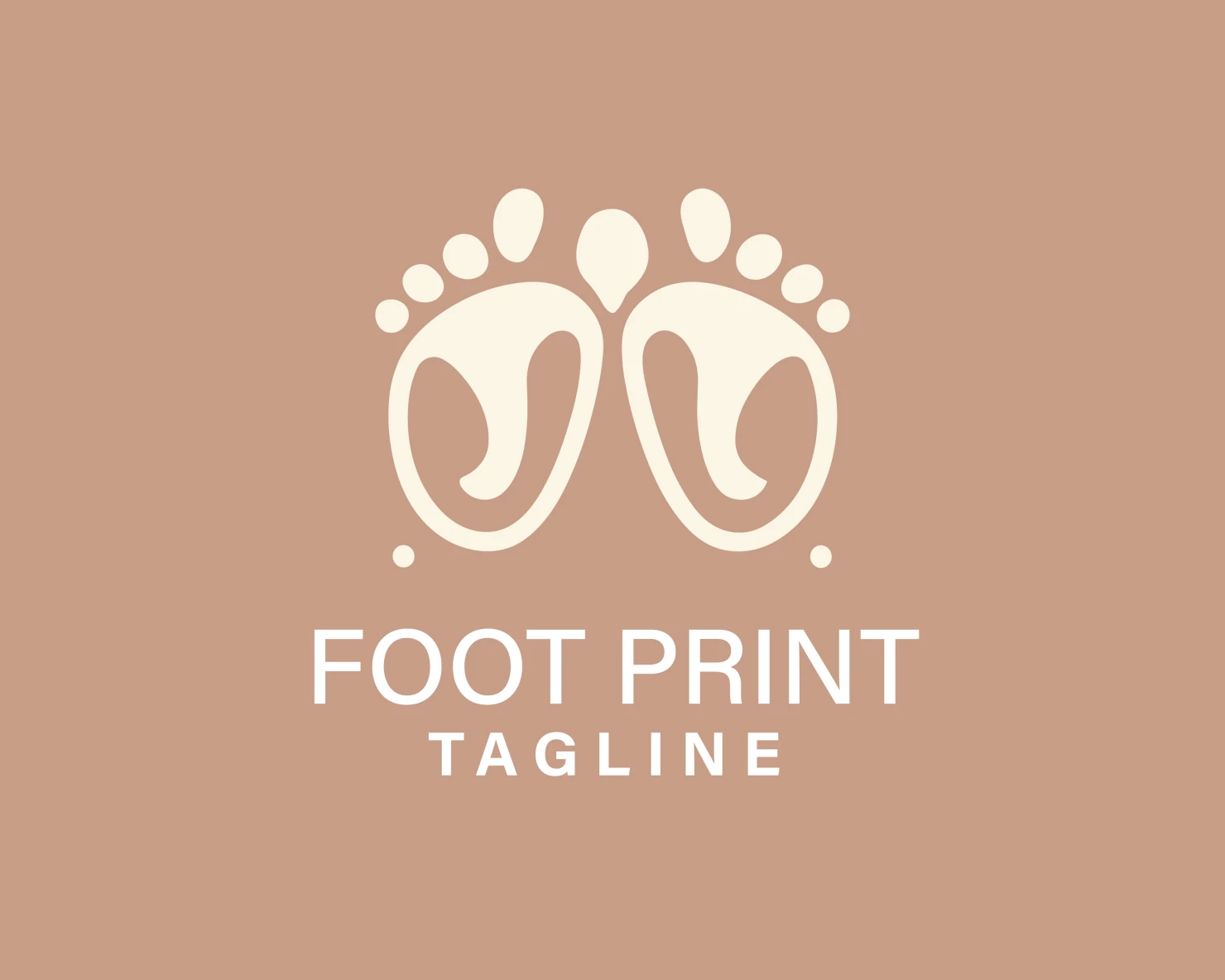 Foot print customizable logo design #33639