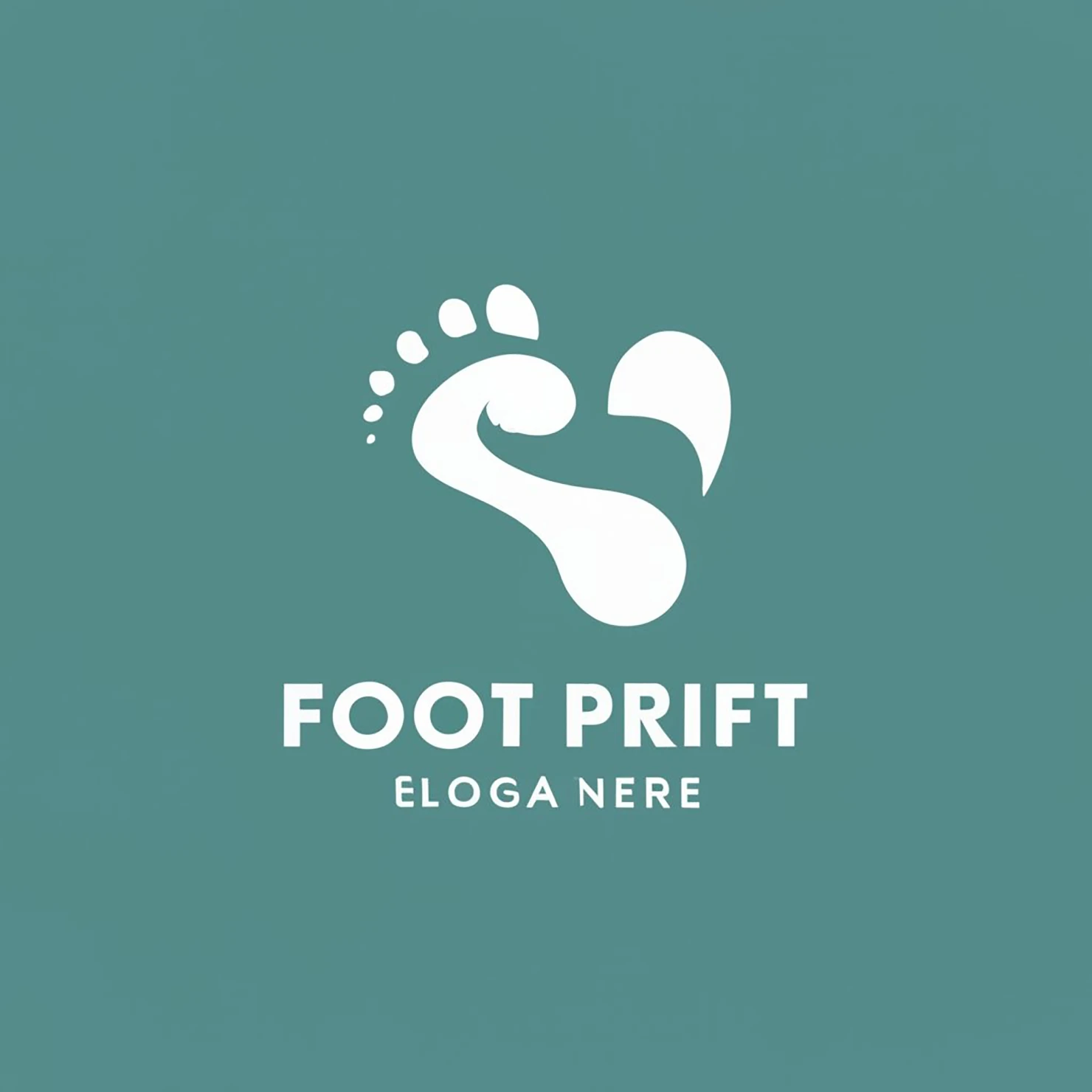 Foot print customizable logo design #33640